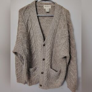 Eddie Bauer Men's Cardigan Sweater - Brown